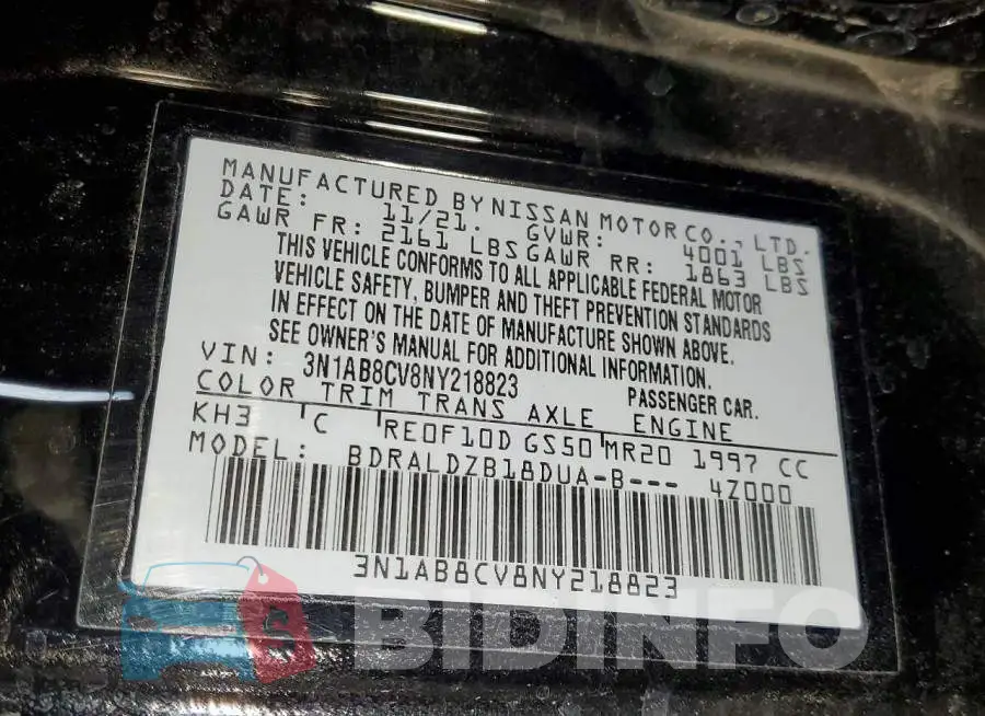 3N1AB8CV8NY218823 Photo# 12