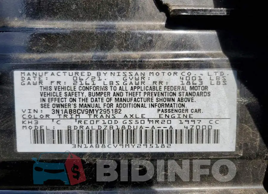 3N1AB8CV9MY295182 Photo# 12