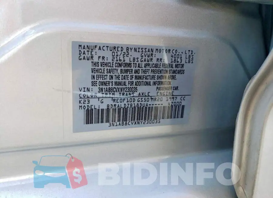 3N1AB8CVXNY230035 Photo# 13