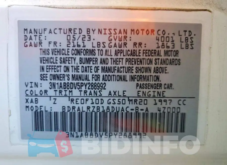 3N1AB8DV5PY288992 Photo# 12
