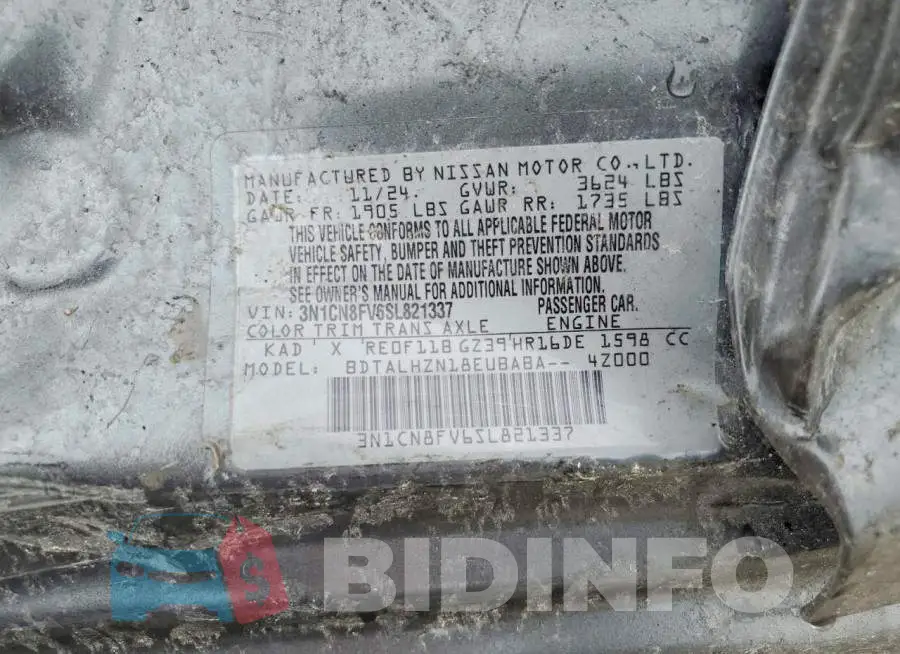 3N1CN8FV6SL821337 Photo# 13