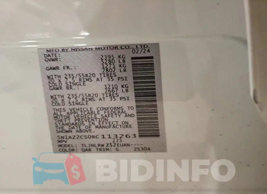 5N1AZ2CS0RC113263 Photo# 13