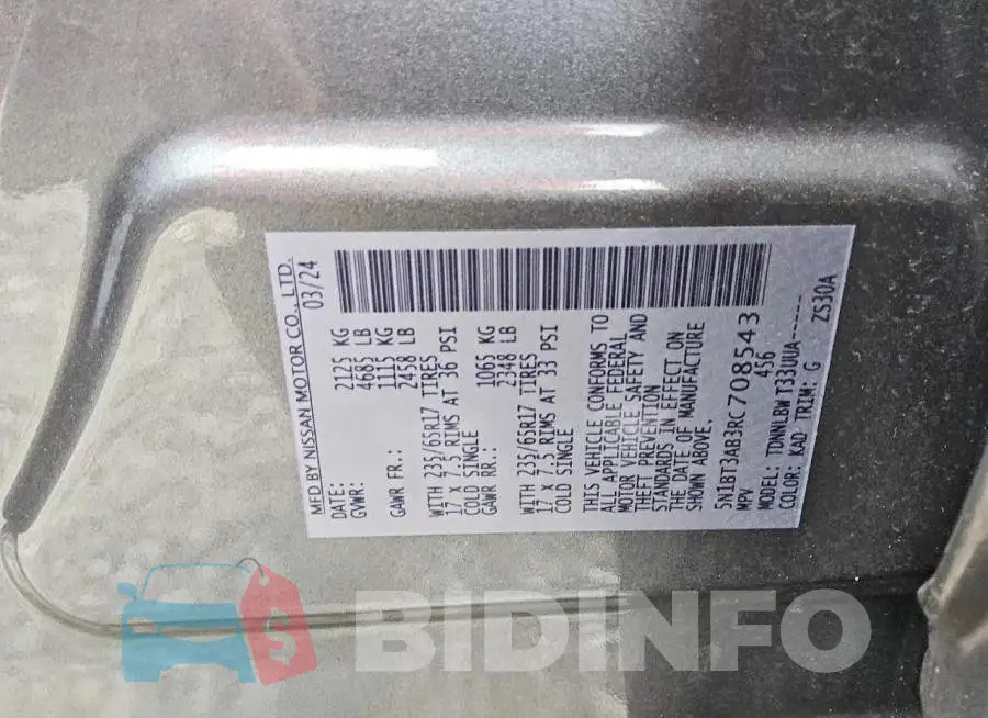 5N1BT3AB3RC708543 Photo# 13