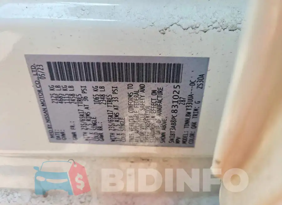 5N1BT3AB8PC831025 Photo# 14