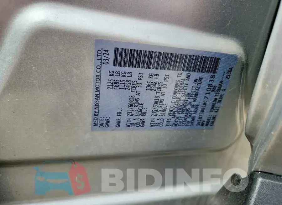 5N1BT3BB1RC710838 Photo# 13