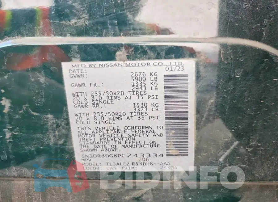 5N1DR3DG8PC243334 Photo# 13