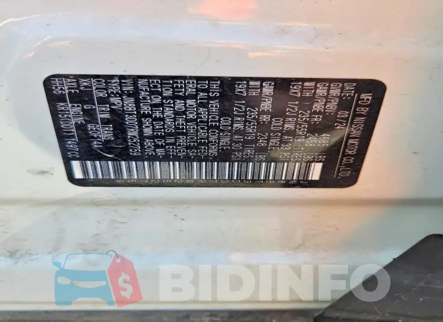 JN8BT3DD7RW252759 Photo# 13
