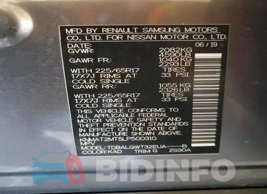 KNMAT2MT5LP500310 Photo# 12