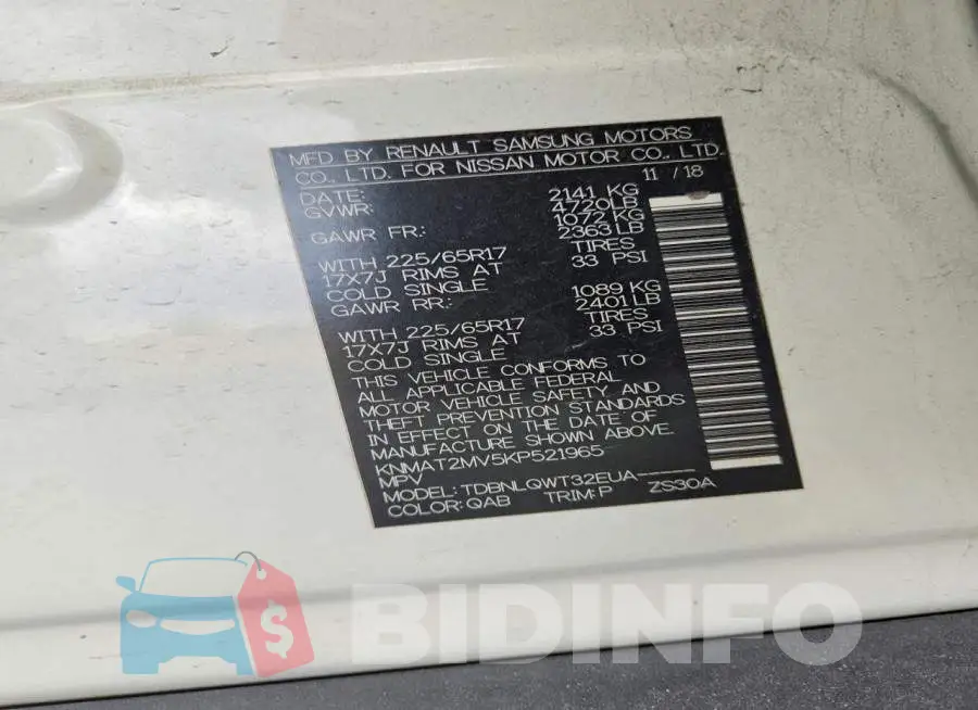 KNMAT2MV5KP521965 Photo# 13