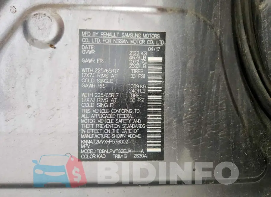 KNMAT2MVXHP576002 Photo# 13