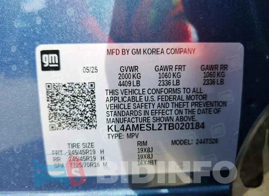 KL4AMESL2TB020184 Photo# 14