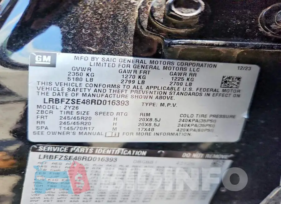 LRBFZSE48RD016393 Photo# 13