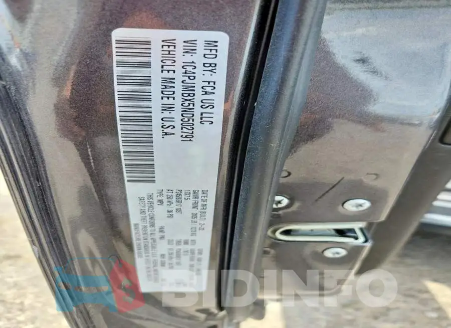 1C4PJMBX5ND502791 Photo# 13