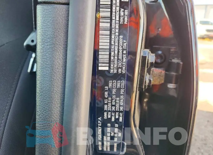 ZACCJBBB4HPG00918 Photo# 12