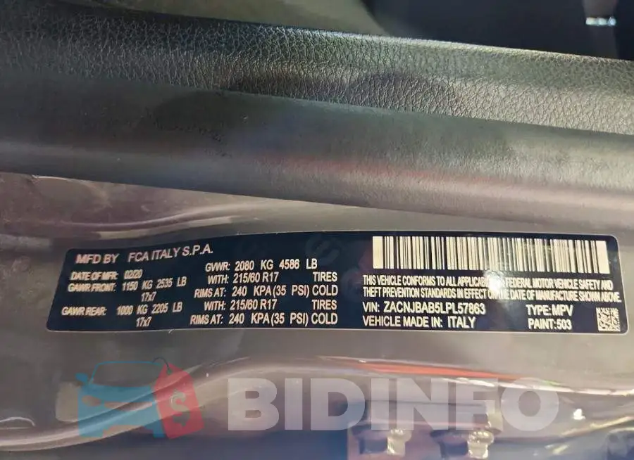 ZACNJBAB5LPL57863 Photo# 13