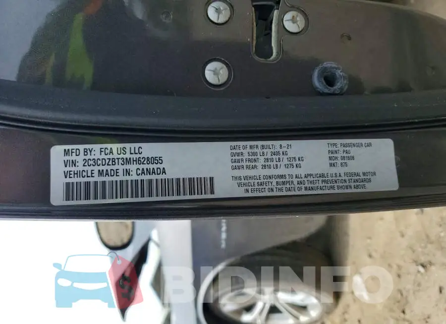 2C3CDZBT3MH628055 Photo# 13