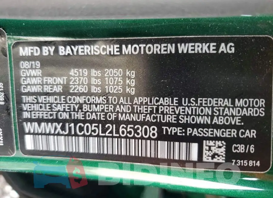 WMWXJ1C05L2L65308 Photo# 13
