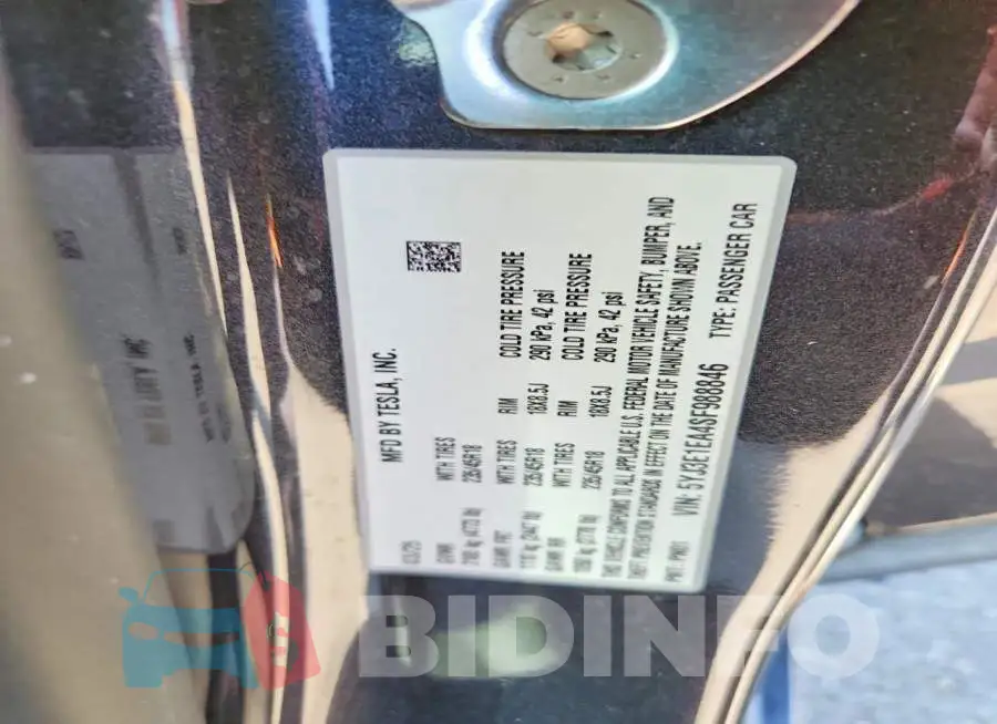 5YJ3E1EA4SF988846 Photo# 13
