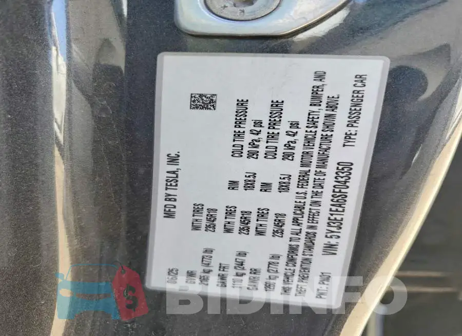 5YJ3E1EA6SF043350 Photo# 12