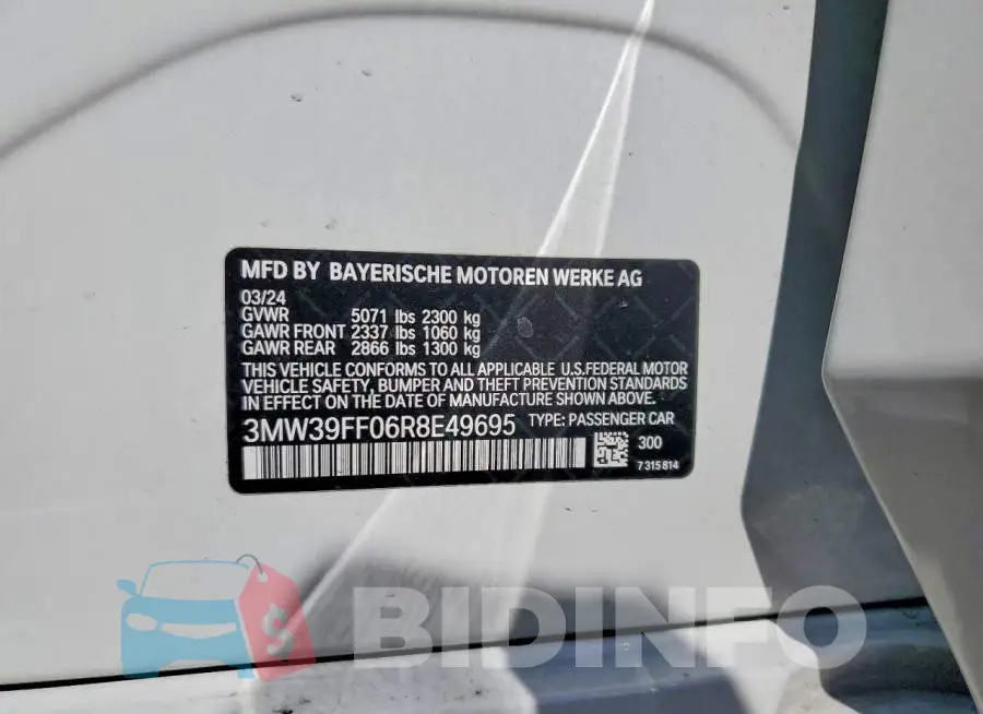 3MW39FF06R8E49695 Photo# 12