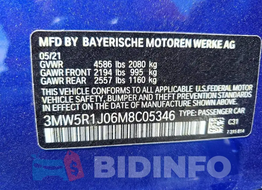 3MW5R1J06M8C05346 Photo# 12