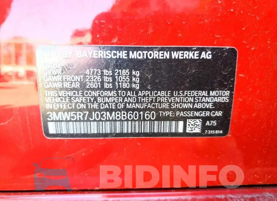 3MW5R7J03M8B60160 Photo# 12