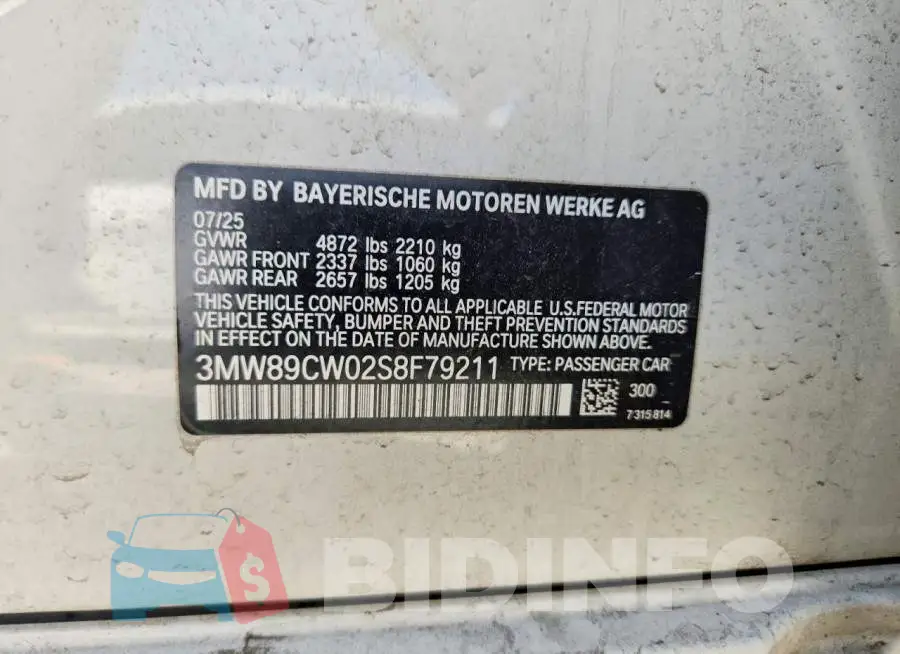 3MW89CW02S8F79211 Photo# 12