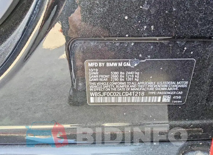 WBSJF0C02LCD41218 Photo# 12