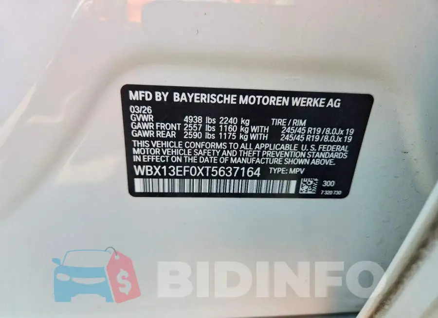 WBX13EF0XT5637164 Photo# 12