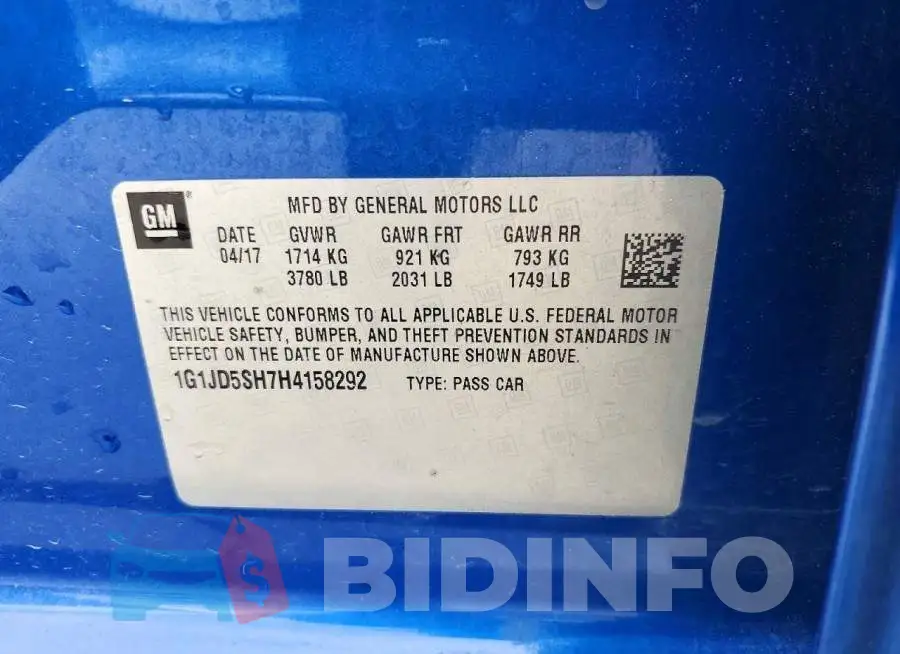1G1JD5SH7H4158292 Photo# 12