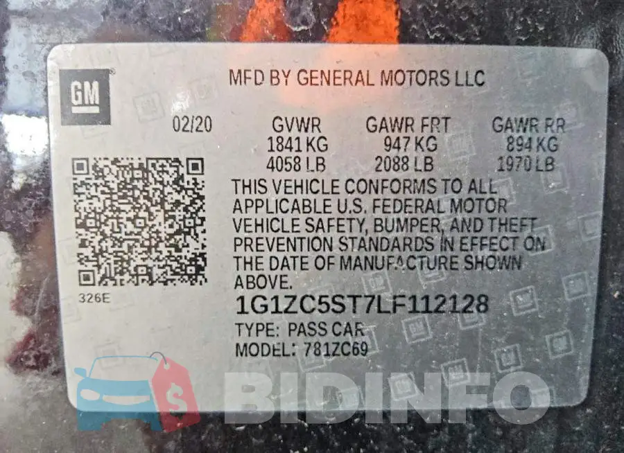 1G1ZC5ST7LF112128 Photo# 12