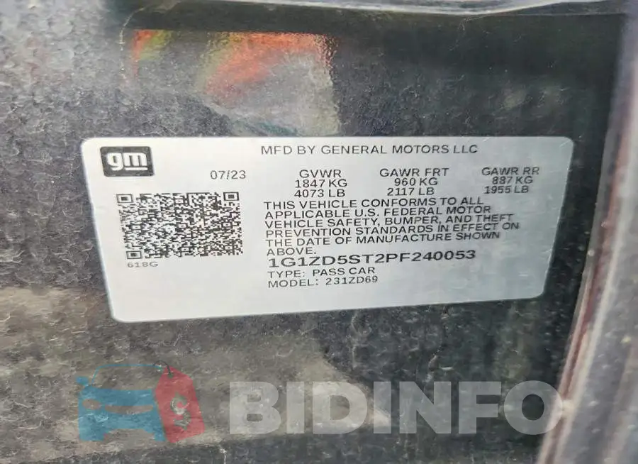 1G1ZD5ST2PF240053 Photo# 13