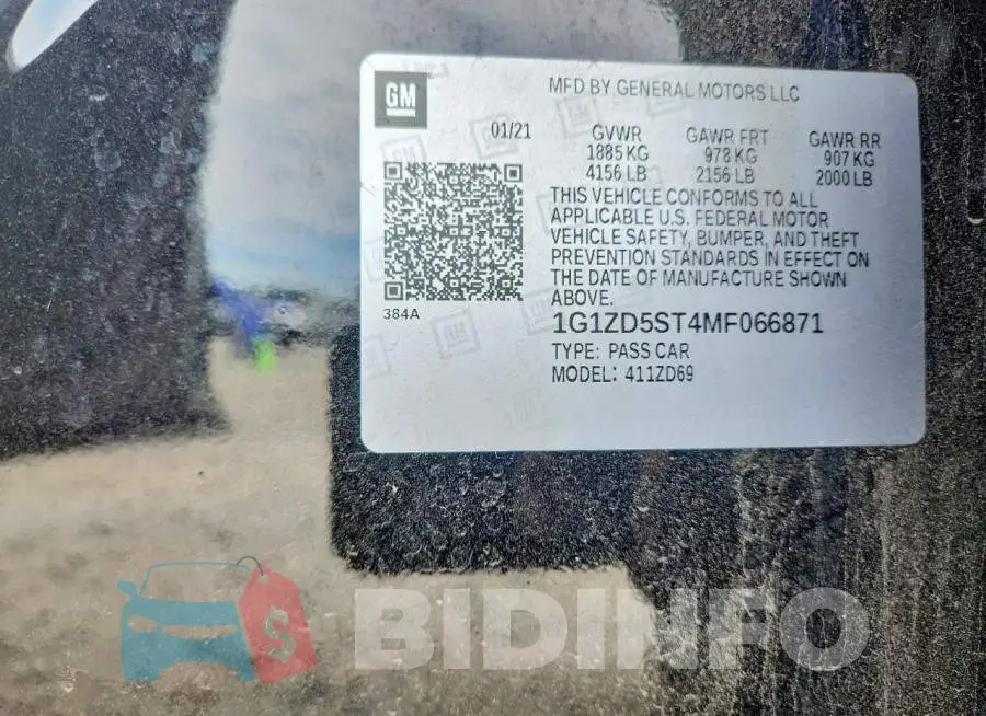 1G1ZD5ST4MF066871 Photo# 12