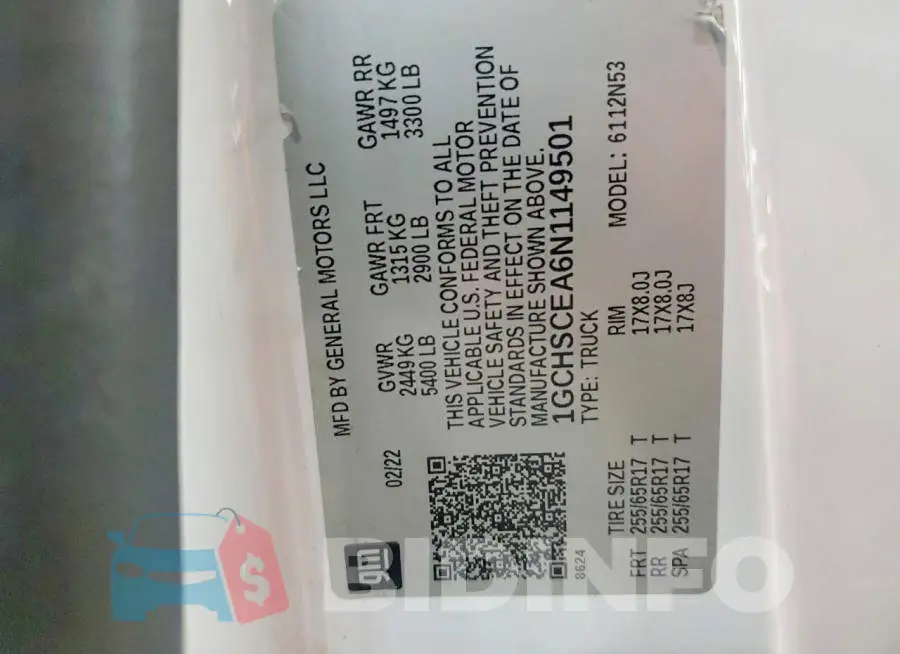 1GCHSCEA6N1149501 Photo# 12
