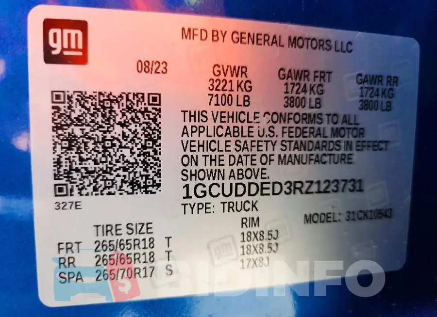 1GCUDDED3RZ123731 Photo# 12