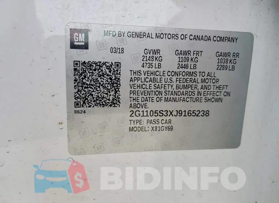 2G1105S3XJ9165238 Photo# 12
