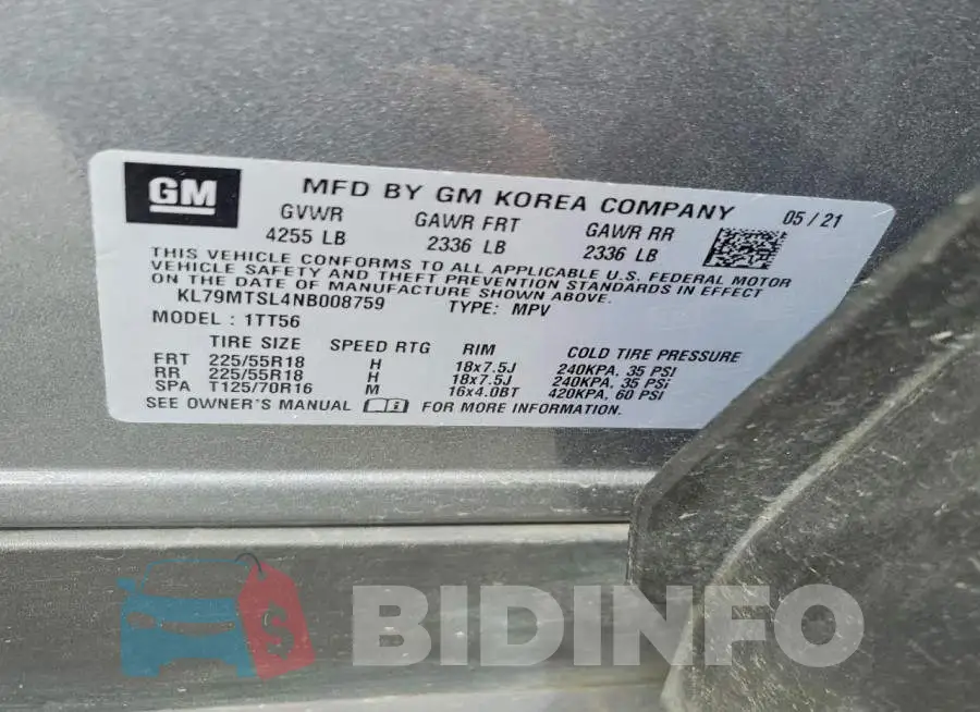 KL79MTSL4NB008759 Photo# 14