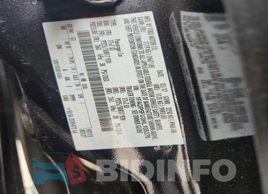 1FADP5FU3HL105376 Photo# 13