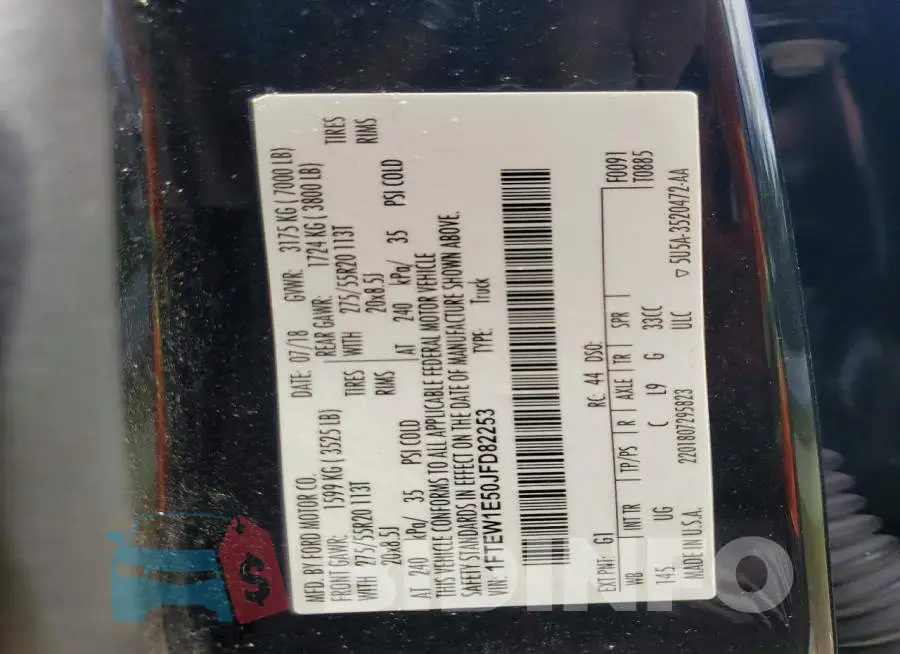 1FTEW1E50JFD82253 Photo# 13