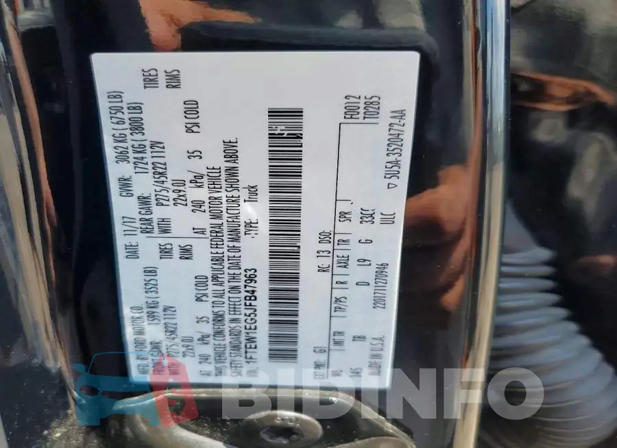 1FTEW1EG5JFB47963 Photo# 13