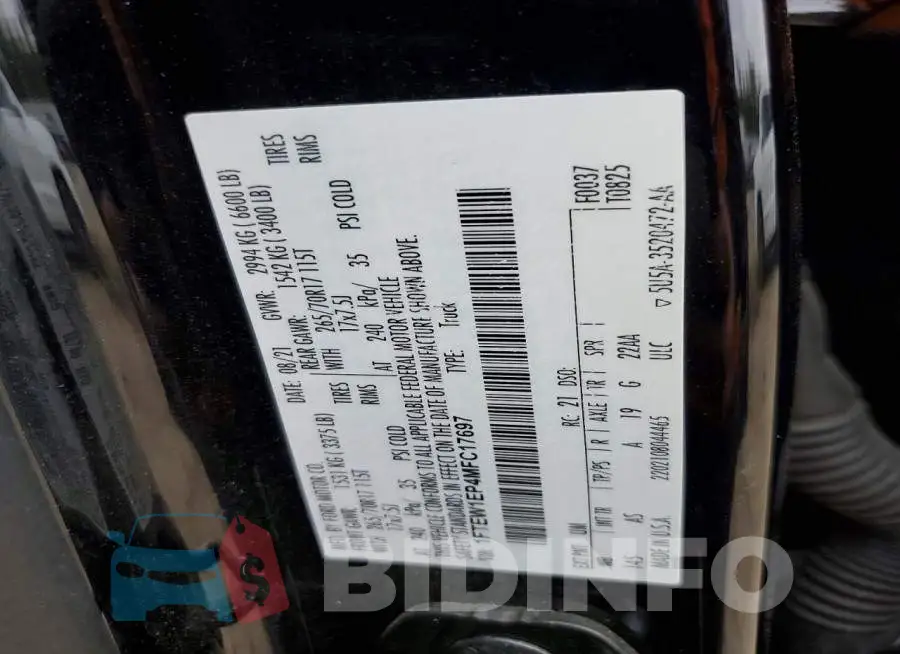 1FTEW1EP4MFC17697 Photo# 12