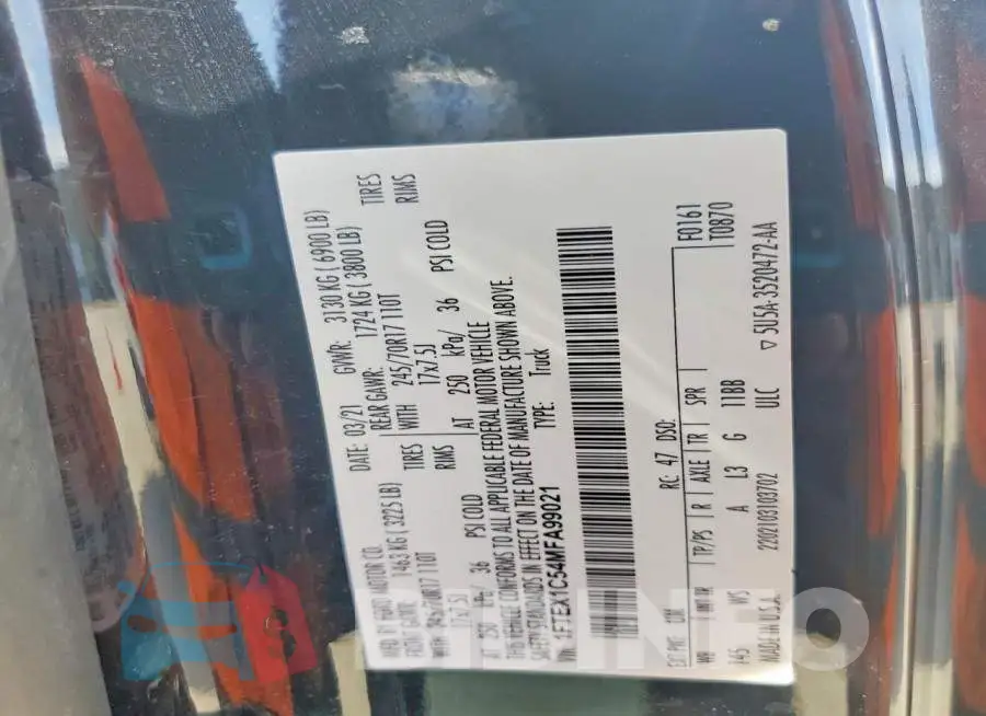 1FTEX1C54MFA99021 Photo# 12