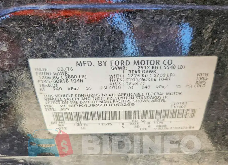 2FMPK4J92MBA34969 Photo# 13