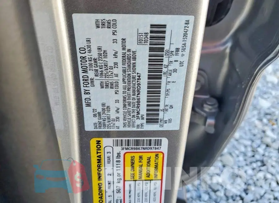 3FMCR9B67NRD97847 Photo# 14