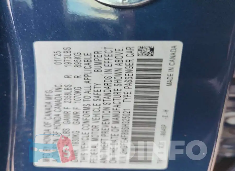 2HGFE4F89SH325021 Photo# 13
