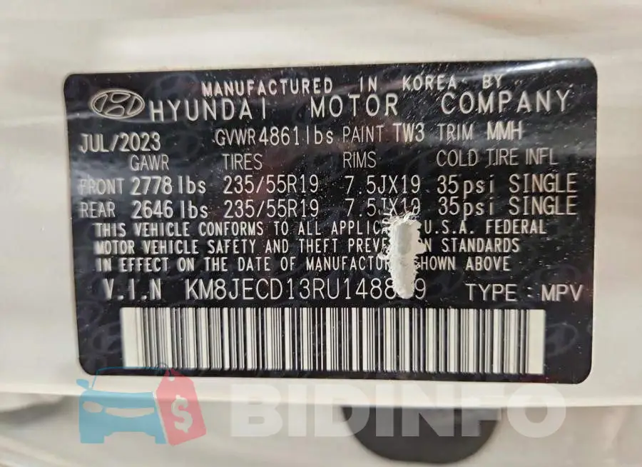 KM8JECD13RU148879 Photo# 12