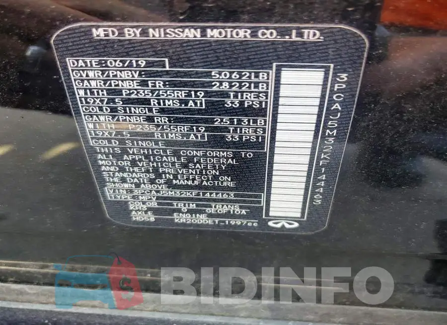 3PCAJ5M32KF144463 Photo# 13