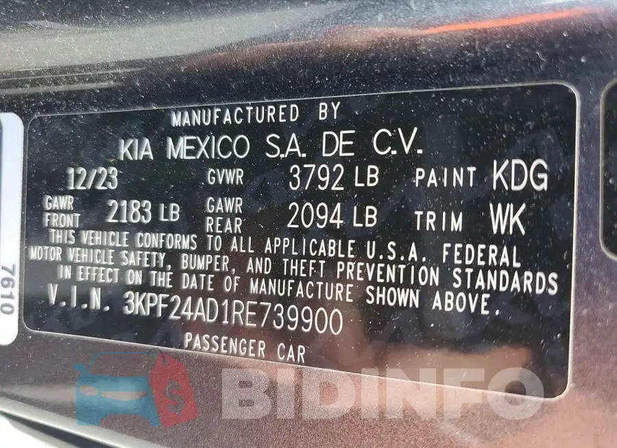 3KPF24AD1RE739900 Photo# 12