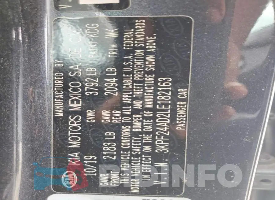 3KPF24AD2LE182163 Photo# 12