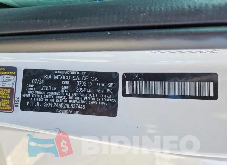 3KPF24AD2RE837446 Photo# 12